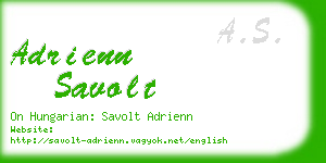 adrienn savolt business card